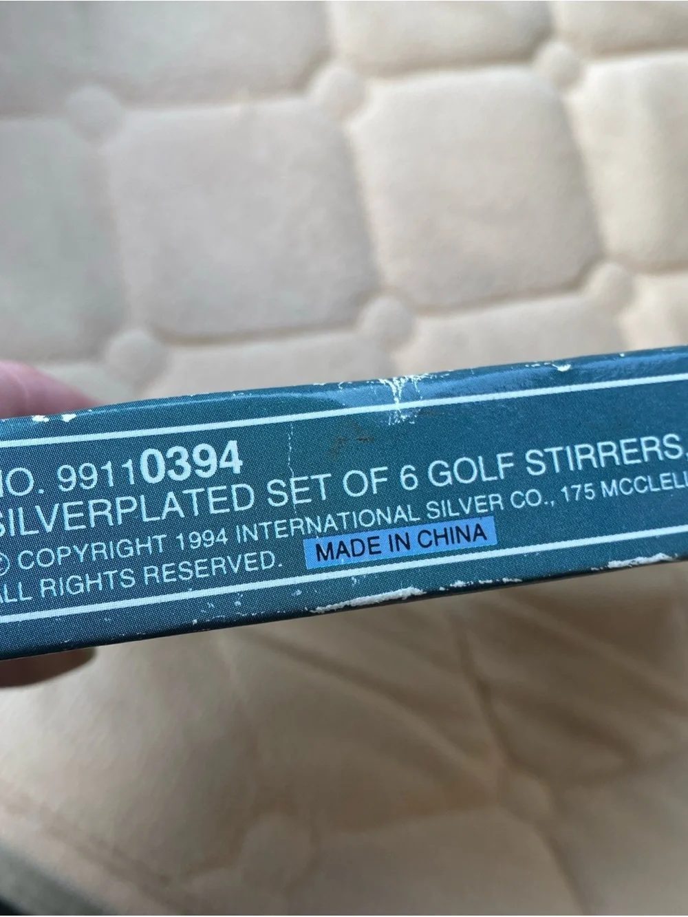Silverplated Golf Stir Cocktail Sticks Set of 6 VTG International Silver Co.
